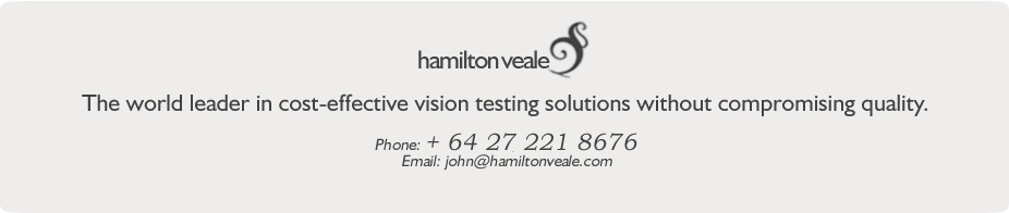 Hamilton Veale - The world leader in cost-effective vision testing solutions without compromising quality.
